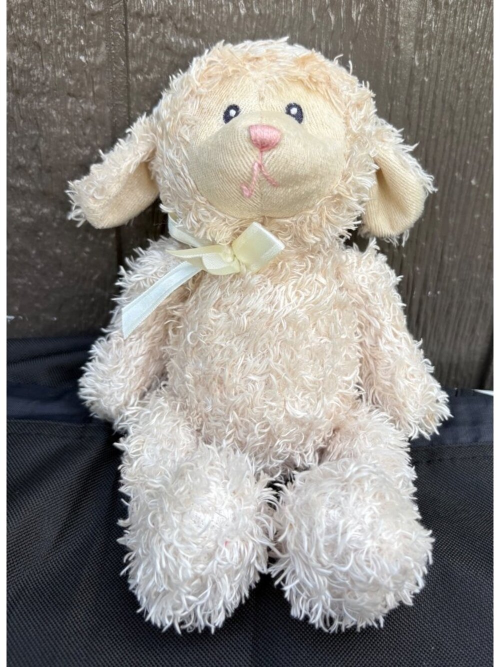 Baby Gund Plush Cream Fluffles Lamb Stuffed Animal 11" Soft Cuddly Toy 5843